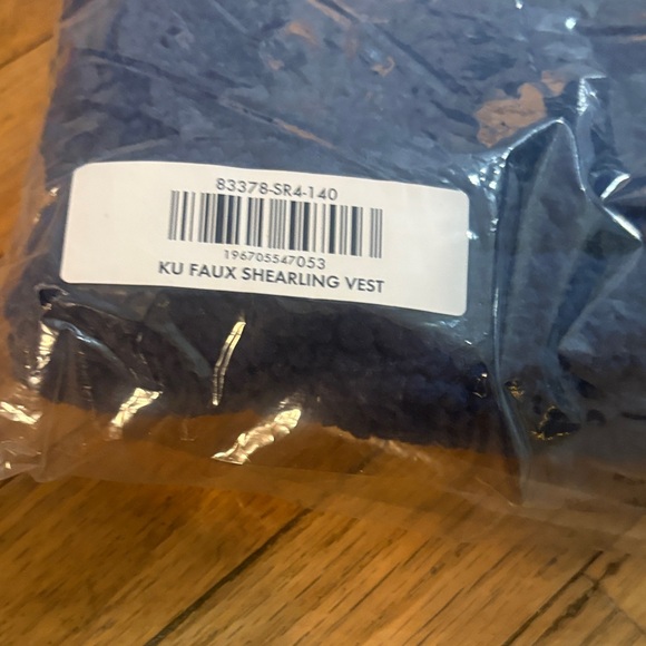 Hanna Andersson Blue and Brown Kids Vest - Picture 4 of 4